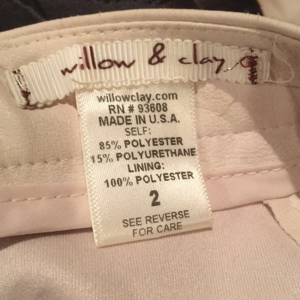 Willow & Clay faux leather cream circle skirt - Picture 9 of 9